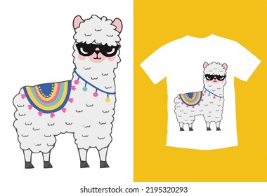 If you adore these camel-like animals who are closely related to the cute alpacas then this shirt is for you! This is perfect for llama owners, llama lover, farm and pack animal lovers