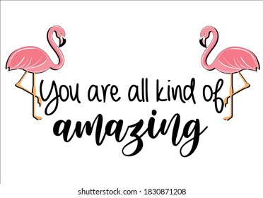 you are all kind of amazin flamingo vector illustration design for fashion graphics, t shirt prints, posters etc
stationery,mug,t shirt,phone case  fashion style trend spring summer print pattern