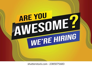 Are you awesome word concept vector illustration and 3d style, landing page, template, ui, web, mobile app, poster, banner, flyer, background, gift card, coupon, label, wallpaper