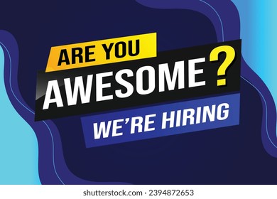 Are you awesome word concept vector illustration and 3d style, landing page, template, ui, web, mobile app, poster, banner, flyer, background, gift card, coupon, label, wallpaper