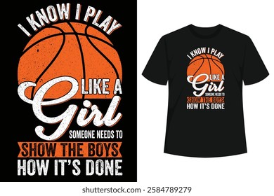 Are you a Basketball Girl? Are you looking for a Birthday Gift or Christmas Gift for a Basketball Player or Basketball Coach in your life? Then this is the perfect Basketball Girl Shirt