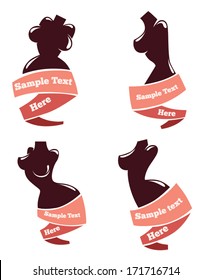 Are you so beautiful today, vector collection of woman emblems for beauty salon of plastic surgery