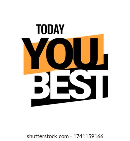 You best. Advertising for an advertising campaign at a retail purchase. Vector illustration.