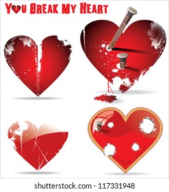 You break my heart concept
