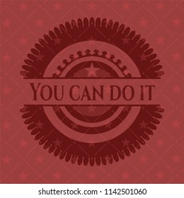 You can do it badge with red background
