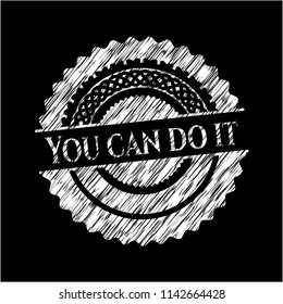 You can do it chalkboard emblem on black board