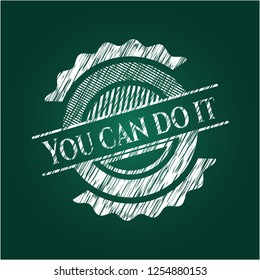 You can do it chalkboard emblem on black board