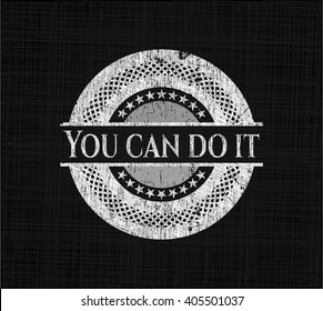 You can do it with chalkboard texture