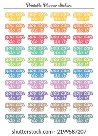 You can do it colored stickers printable planner sheet