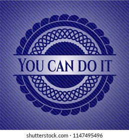 You can do it emblem with jean background