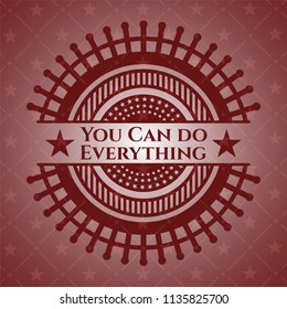 You Can do Everything red emblem
