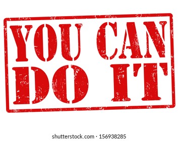 You can do it grunge rubber stamp on white, vector illustration