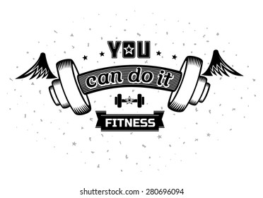 You can do it. Motivation in grunge style