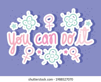 you can do it label handwritting