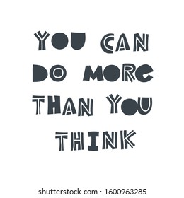 You Can Do More Than You Stock Vector (Royalty Free) 1600963285 ...