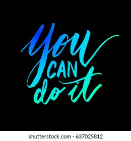 You can do it quote calligraphy