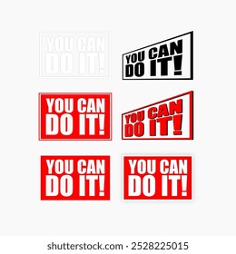 you can do it quotes vector set design