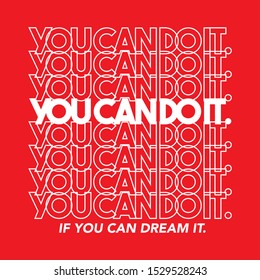 you can do it repeated text street style