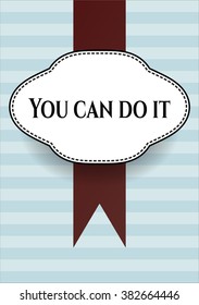 You can do it retro style card or poster