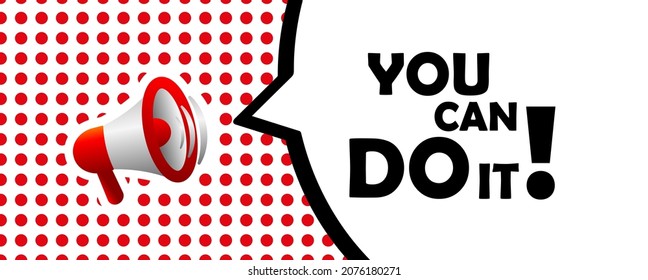 you can do it sign on white background