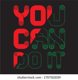 you can do it typography for print t shirt