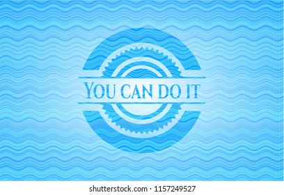 You can do it water wave concept style badge.