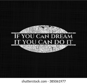 If you can dream it you can do it with chalkboard texture