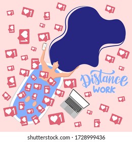 You can explore the house in the bathroom and work successfully, life is not limited to the office. To be successful, you do not have to go to work every morning, the life of a freelancer