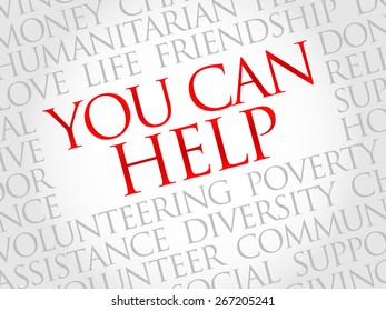You can help word cloud concept