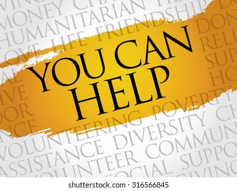 You can help word cloud concept