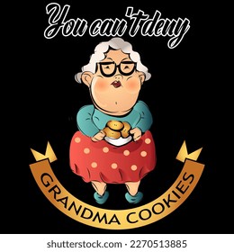 You can not deny Grandma Cookies T-shirt graphics