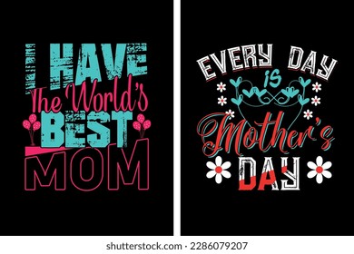 You can also personalize the T-shirt with the name of the mom, the kids, or a special message that is meaningful to her. Mother's day t-shirt design, t-shirt design