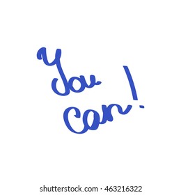 you can phrase blue isolated on white background