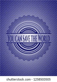 You can save the World emblem with jean texture