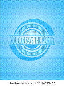 You can save the World water representation emblem.