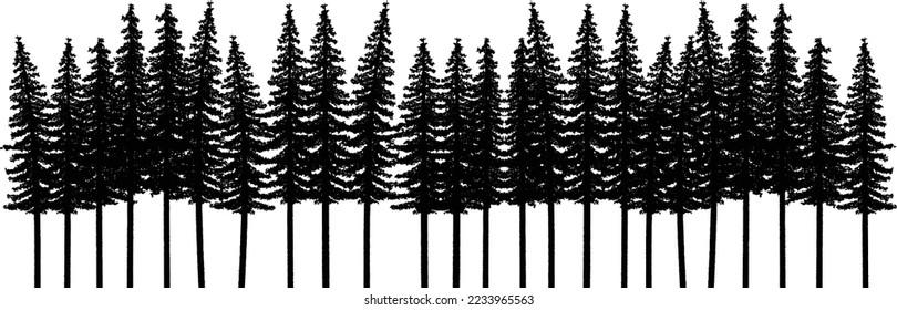 you can separate the pines and modifie them into a single tree 