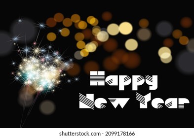 You can use Abstract Happy New Year With Bokeh Background to design background for new year, poster, cover social media,..etc.