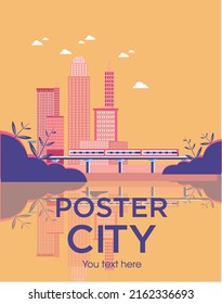 you can use city poster colored flat sketch to design banners, posters, backgrounds,..etc.