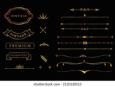 You can use Collection set of label ornament
 to design background, poster, banner,... etc.