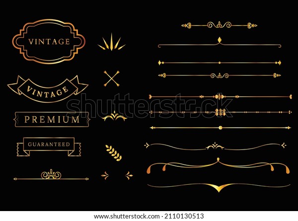 You can use Collection set of
label ornament
 to design background, poster, banner,...
etc.