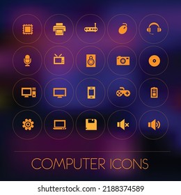 you can use Computer icons on gradient background to design banners, posters, backgrounds, ...etc.
