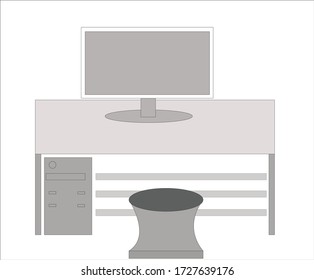 You can use computer monitor on the table