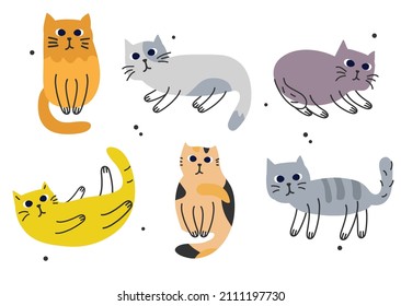 You can use Cute baby cats cartoon hand drawn style
 to design background, poster, banner,... etc.