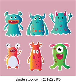 you can use Cute Cartoon Monsters Collection Halloween to design banners, posters, backgrounds, print POD...etc.