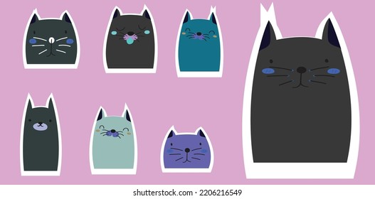 you can use Cute face kitten cat printable sticker to design banners, posters, backgrounds, print POD...etc.