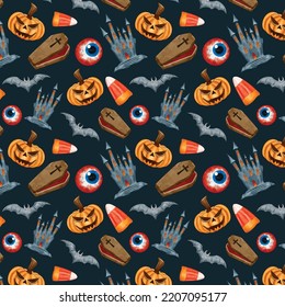 you can use Cute halloween watercolor seamless pattern to design banners, posters, backgrounds, print POD...etc.