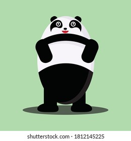 You can use the cute panda illustration on the move at will.