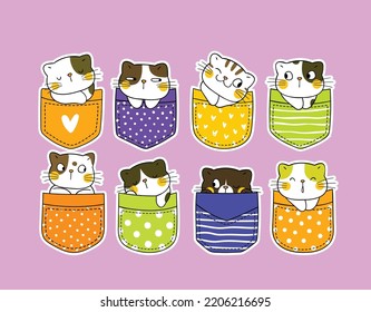 you can use Doodle pocket cats. Kitten in pockets, happy cartoon cute cat to design banners, posters, backgrounds, print POD...etc. svg