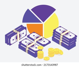 puede utilizar el diseño plano de ilustración vectorial de gastos
 para diseñar carteles, carteles, fondos, ...etc.