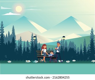 you can use family background parents kid icons
 to design banners, posters, backgrounds,..etc.